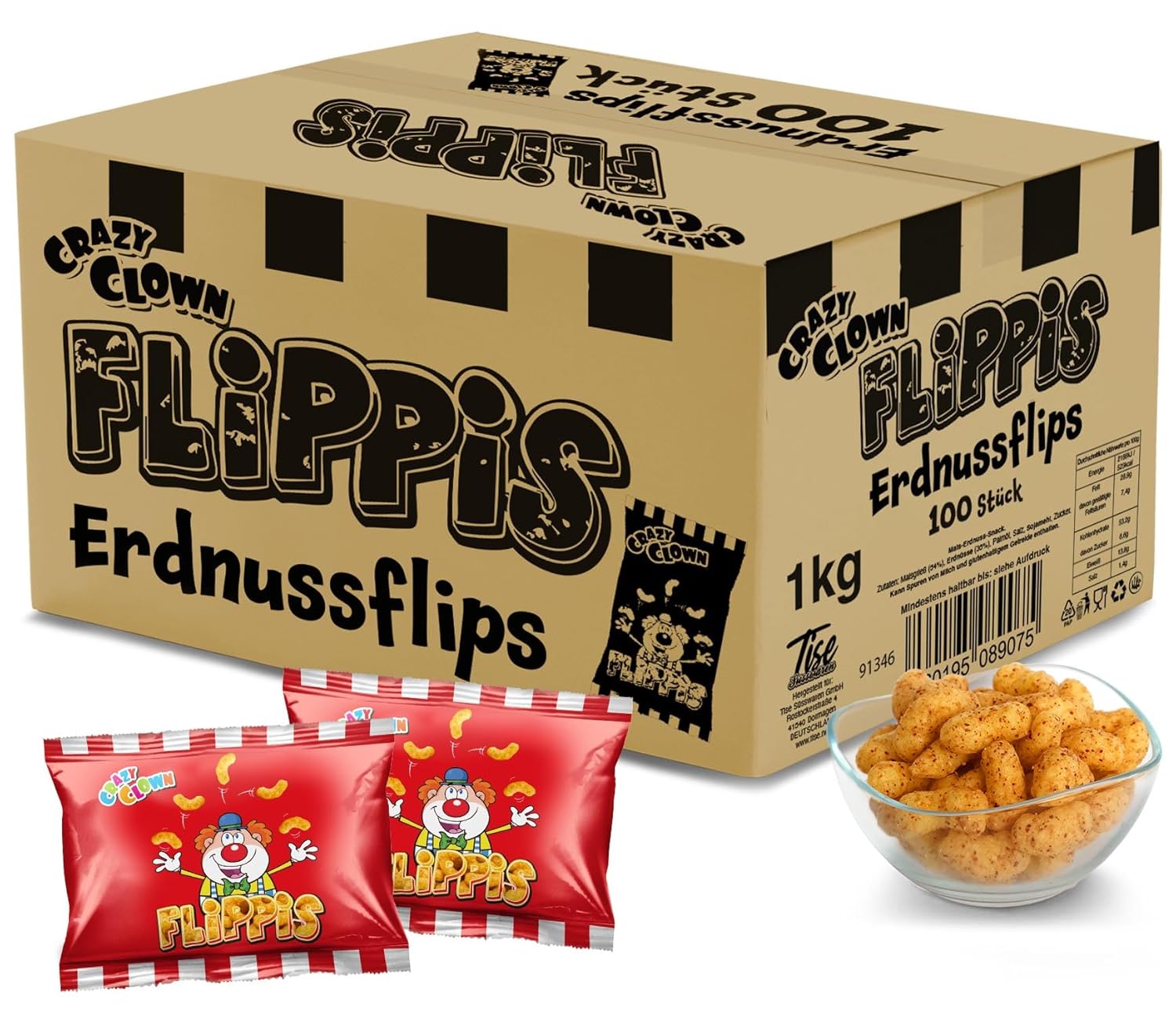 Crazy Clown Erdnussflips