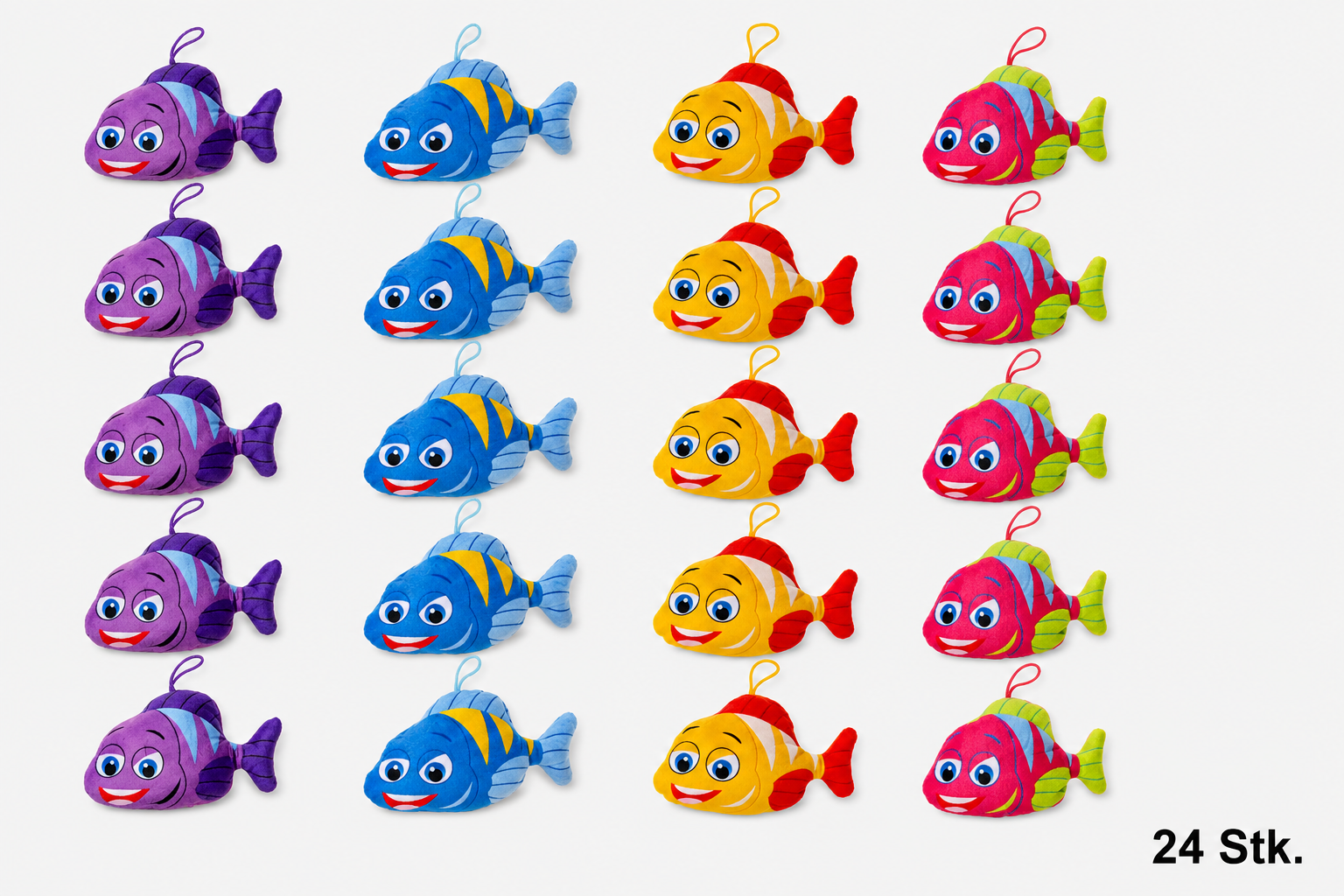 Plüschfische 24 Stk. – Kuscheltier Fische