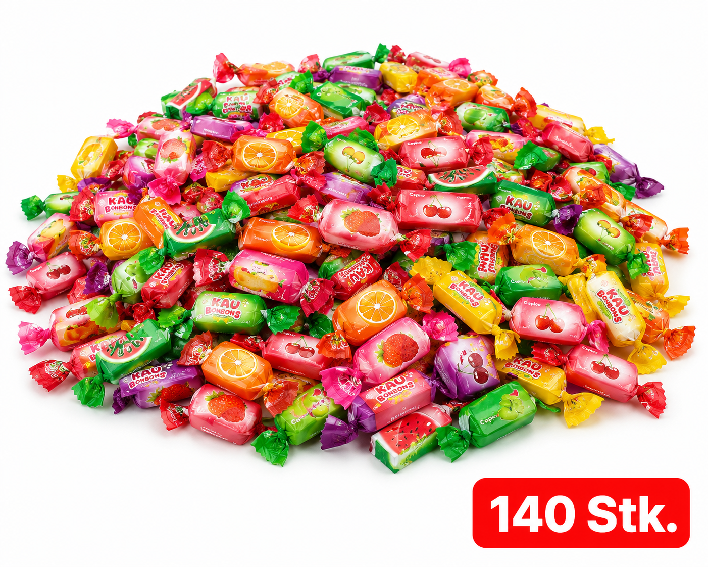 Kaubonbons Fruchtmix – Fruchtige Kaubonbons einzeln verpackt