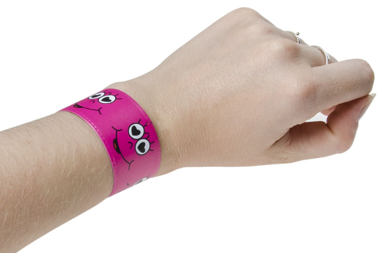 Smiley Schnapparmband 36 Stk.