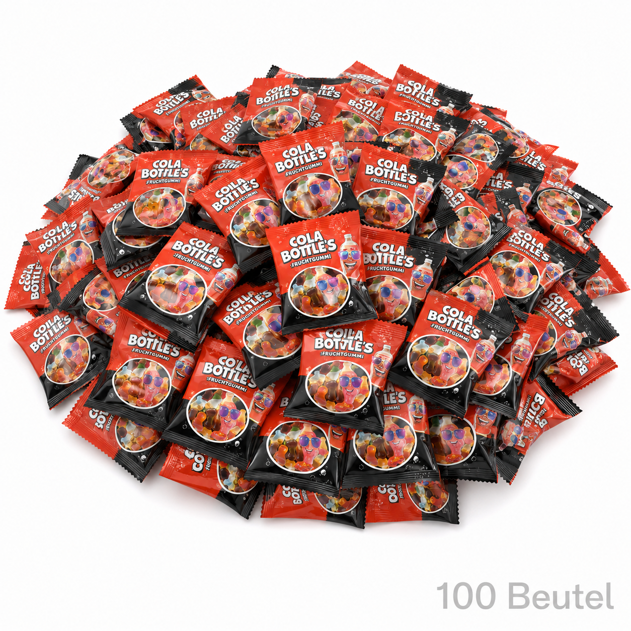 Cola Bottles Fruchtgummi einzeln verpackt – Cola Flaschen Fruchtgummis