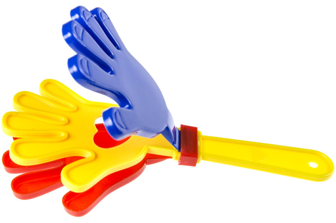 Klatschhand 36 Stk. – Bunte Klapperhand