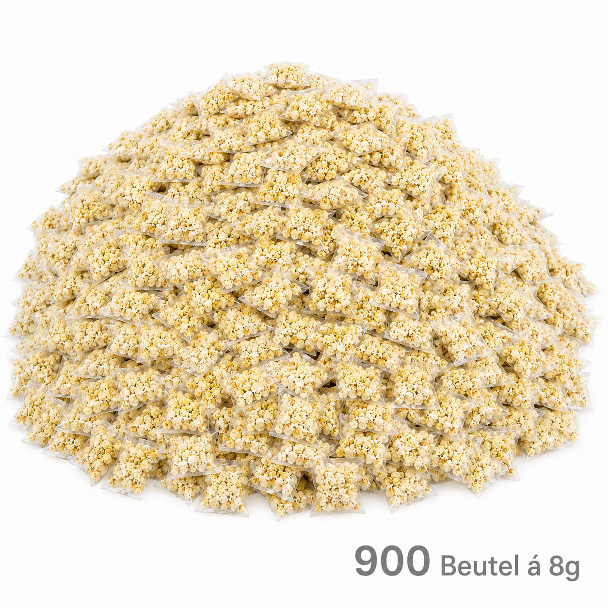 900 Popcorn Beutel à 8g – einzeln verpackt