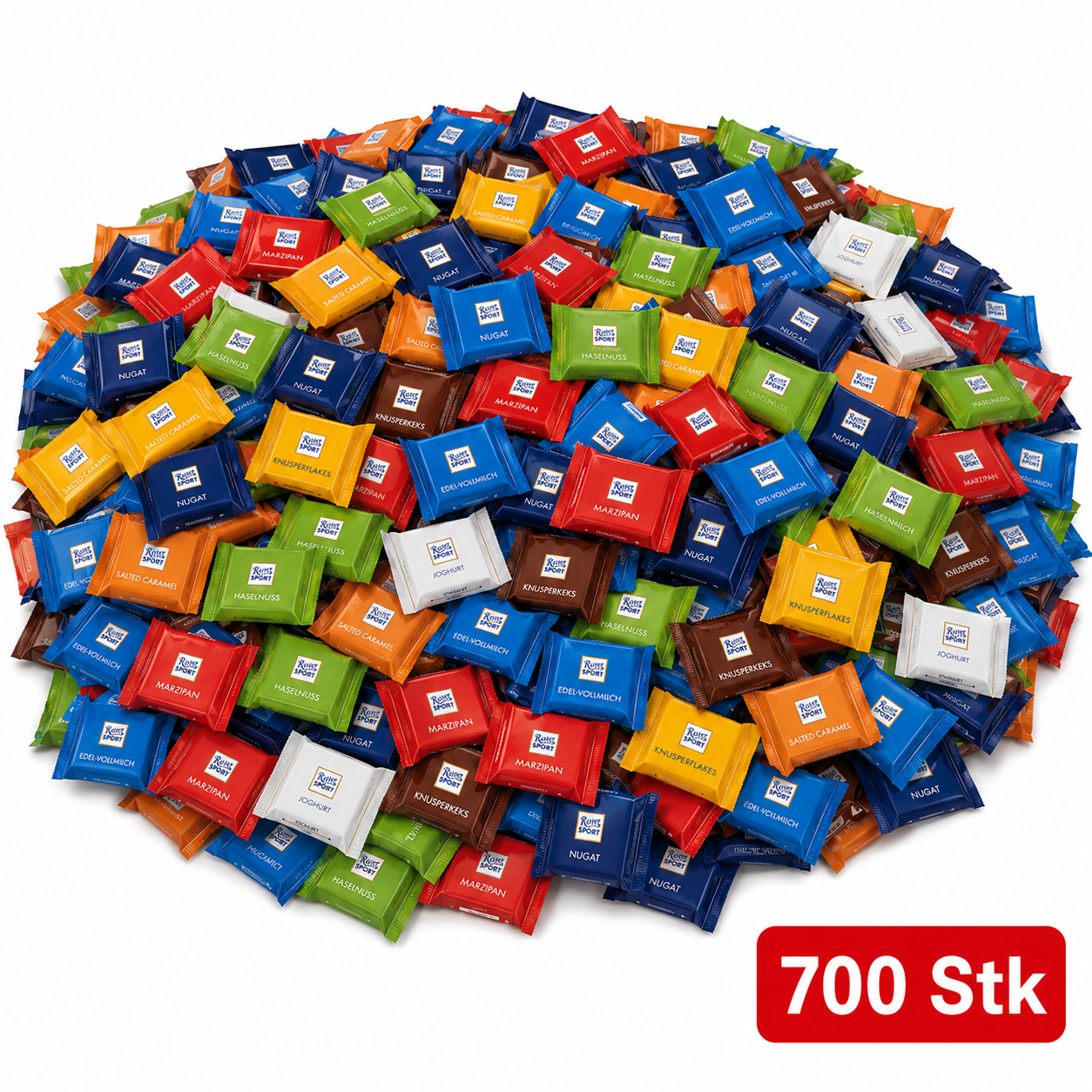 Ritter Sport Mix – 700 einzeln verpackte Mini-Schokoladen